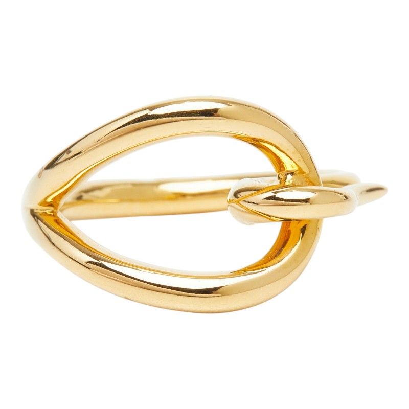Hermes Jumbo Scarf Ring Gold Plated