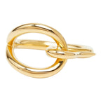 Hermes Jumbo Scarf Ring Gold Plated