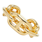 Hermes Legato Chaine D'ancre Scarf Ring Gold Plated