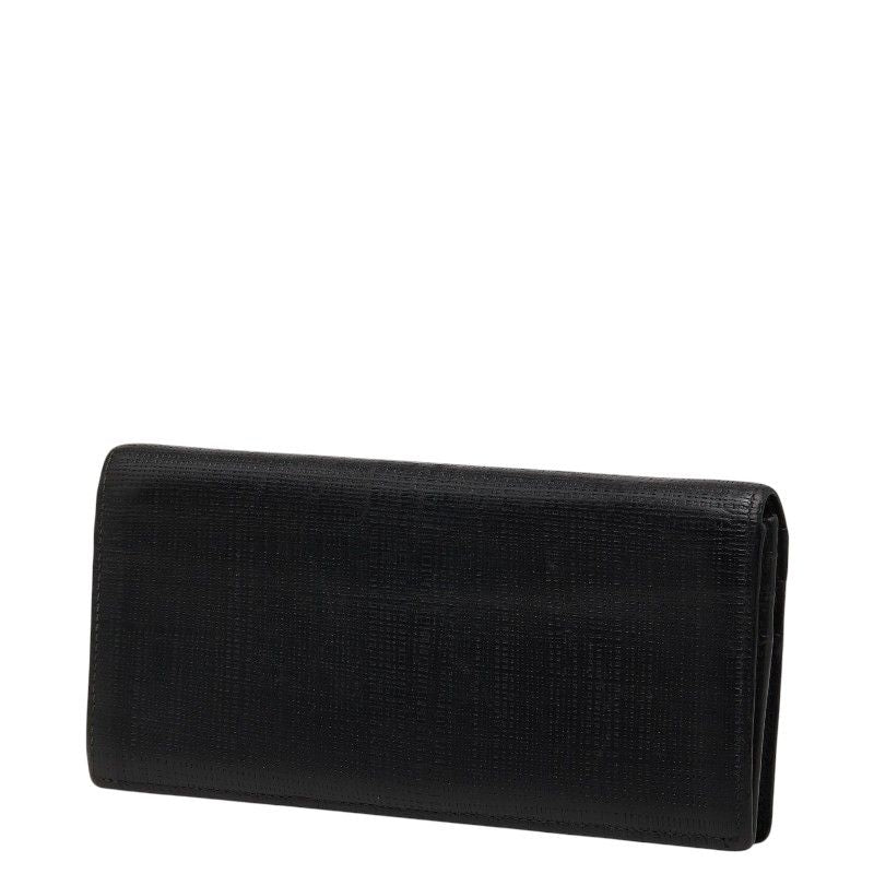 Loewe Anagram Linen Wallet Black Leather