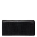 Loewe Anagram Linen Wallet Black Leather