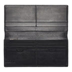 Loewe Anagram Linen Wallet Black Leather