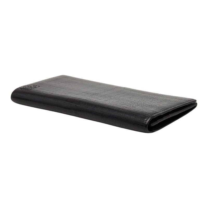 Loewe Anagram Linen Wallet Black Leather