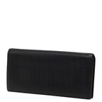 Loewe Anagram Linen Wallet Black Leather