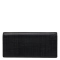 Loewe Anagram Linen Wallet Black Leather