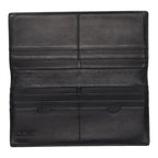 Loewe Anagram Linen Wallet Black Leather