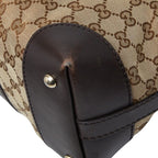 Gucci GG Canvas Sherry Line 2-Way Shoulder Bag Beige Brown