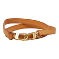 Louis Vuitton Shoulder Strap Beige Gold Leather Plated