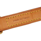 Louis Vuitton Shoulder Strap Beige Gold Leather Plated