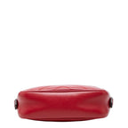 Gucci GG Marmont Crossbody Shoulder Bag Red Leather
