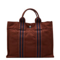 Hermes Fourre Tout PM Tote Bag Brown Canvas