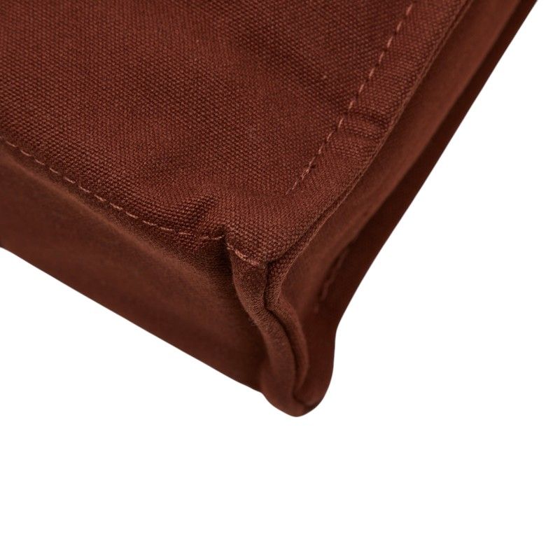 Hermes Fourre Tout PM Tote Bag Brown Canvas
