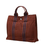 Hermes Fourre Tout PM Tote Bag Brown Canvas
