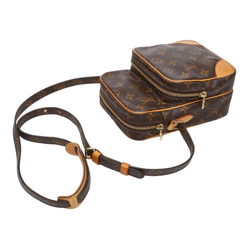 Louis Vuitton Monogram Amazon Crossbody Shoulder Bag Brown Leather