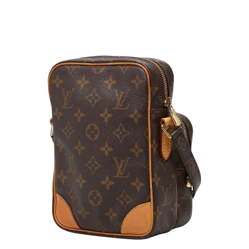 Louis Vuitton Monogram Amazon Crossbody Shoulder Bag Brown Leather