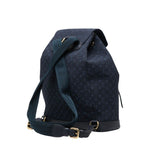 Louis Vuitton Monogram Mini Montsouris GM Backpack Navy Canvas Leather