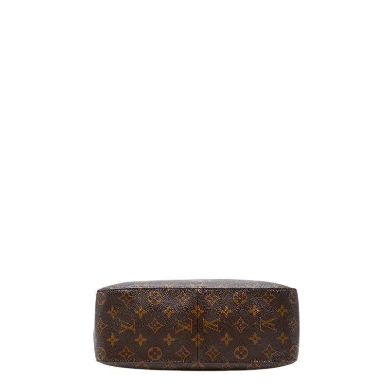 Louis Vuitton Monogram Looping GM Shoulder Bag Brown Leather