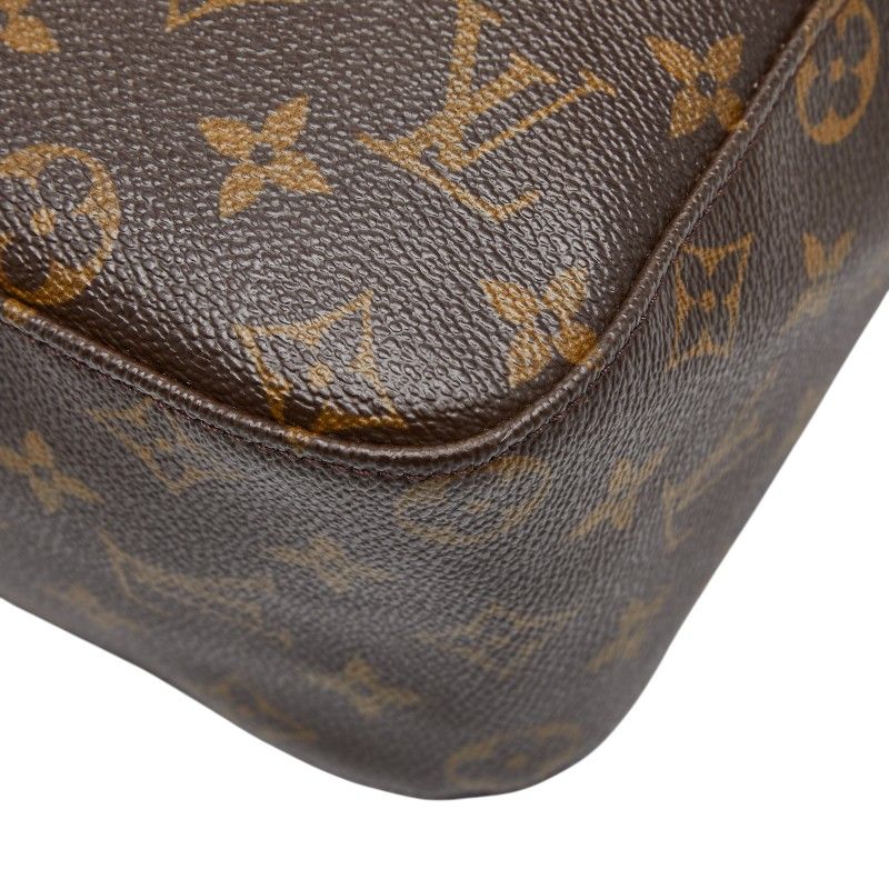 Louis Vuitton Monogram Looping GM Shoulder Bag Brown Leather