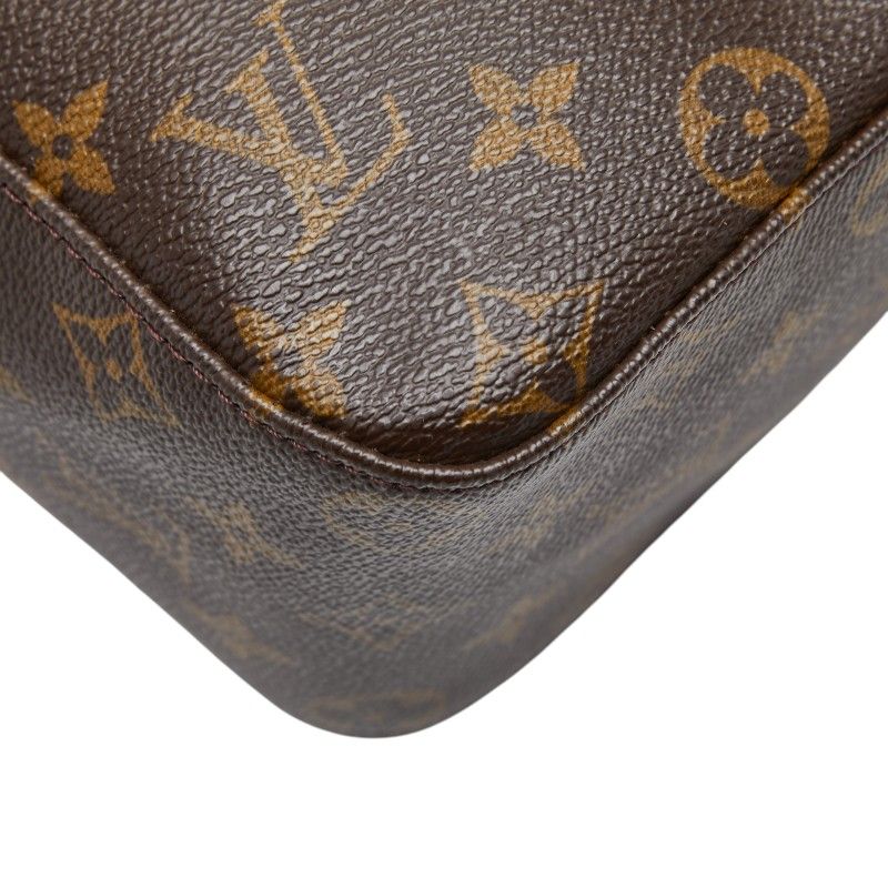 Louis Vuitton Monogram Looping GM Shoulder Bag Brown Leather