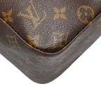 Louis Vuitton Monogram Looping GM Shoulder Bag Brown Leather