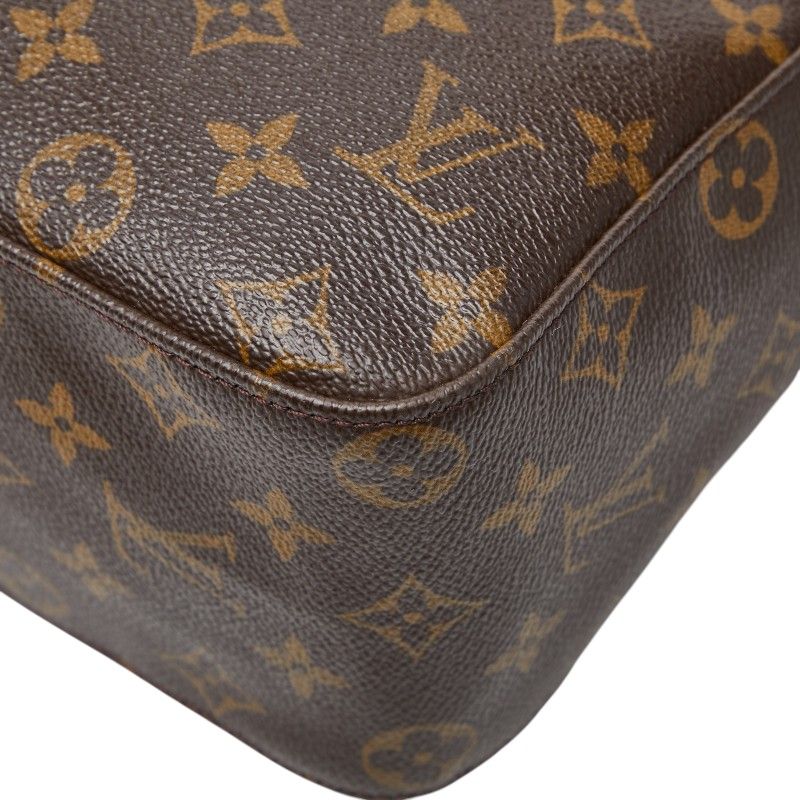 Louis Vuitton Monogram Looping GM Shoulder Bag Brown Leather
