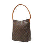 Louis Vuitton Monogram Looping GM Shoulder Bag Brown Leather