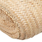 Loewe Classic Basket Large Tote Shoulder Bag Beige Brown Raffia Calfskin