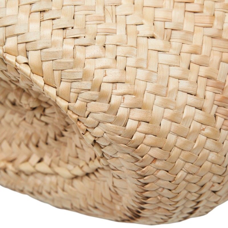 Loewe Classic Basket Large Tote Shoulder Bag Beige Brown Raffia Calfskin