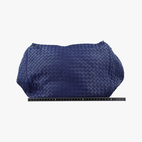 Bottega Veneta Intrecciato Navy Lambskin Shoulder
