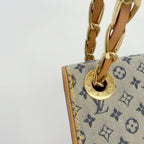 Louis Vuitton Monogram Mini Camille Shoulder Bag Canvas Leather Gray Beige