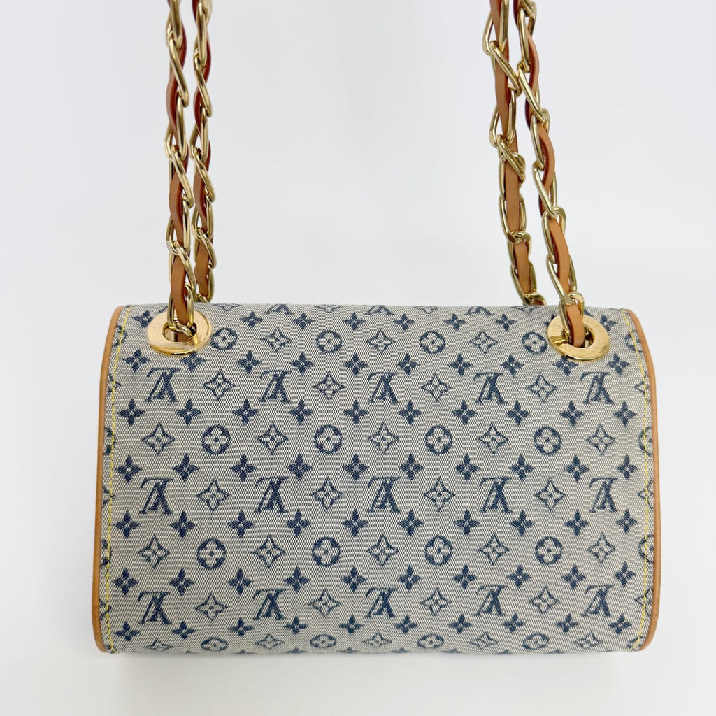 Louis Vuitton Monogram Mini Camille Shoulder Bag Canvas Leather Gray Beige