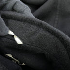 Hermes Coat Double Face Wrap Cashmere 34 Black — view 7