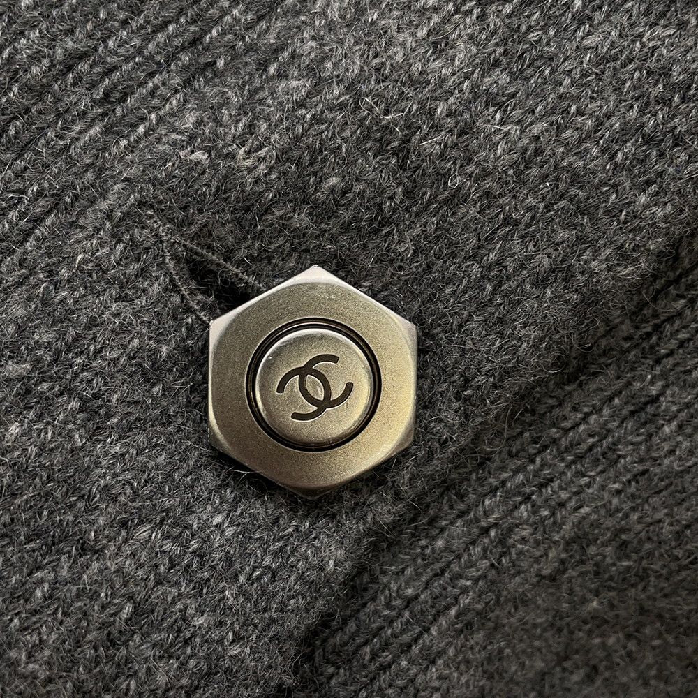 Chanel Dress Knit CC Logo Cashmere 36 — view 7