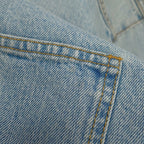 Chanel Jacket Denim Long CC Logo Coco Button Cotton 38 — view 4