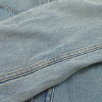 Chanel Jacket Denim Long CC Logo Coco Button Cotton 38 — view 6