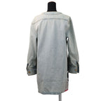 Chanel Jacket Denim Long CC Logo Coco Button Cotton 38 — view 2