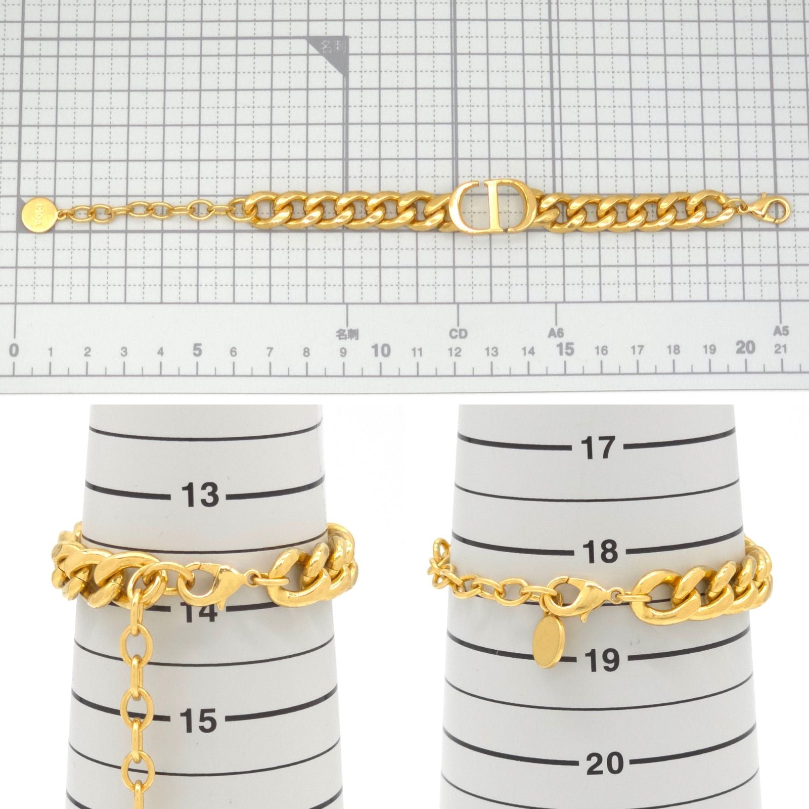 Dior 30 Montaigne Bracelet CD Signature Gold