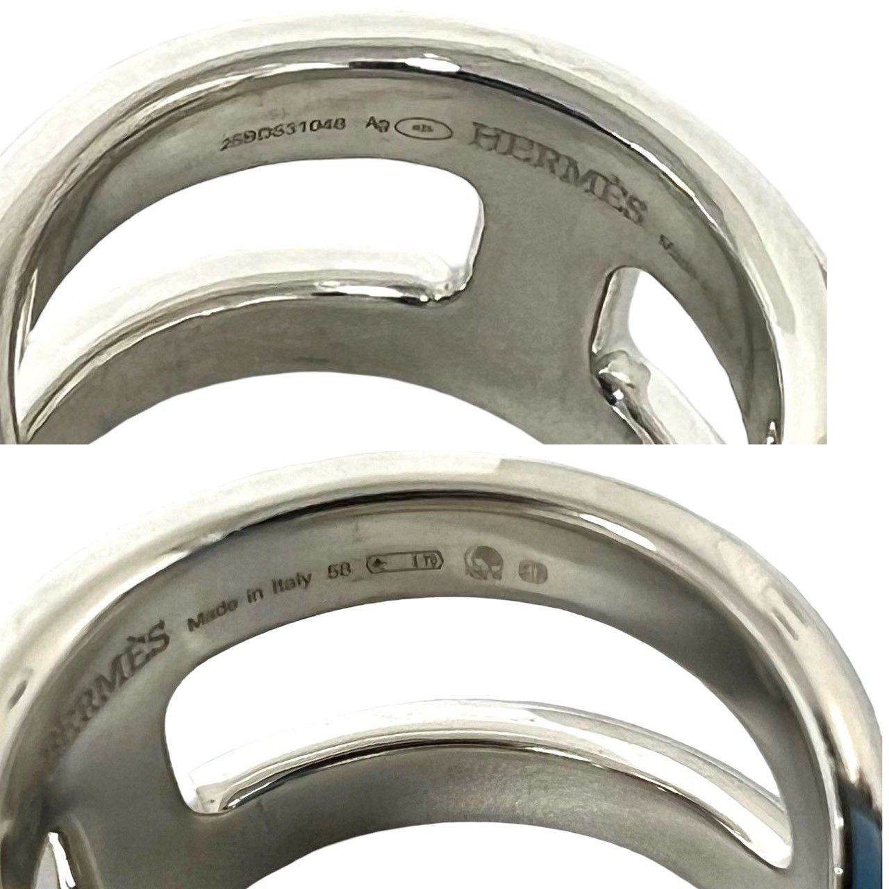 Hermes Osmose PM Ring 925 Sterling Silver