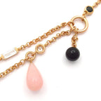 Hermes Bracelet Chaine D'ancre Chaos 18k Pink Gold Diamond Black Jade Spinel