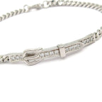 Hermes Bracelet 15 Etriviere Gourmette 18k White Gold Diamond 2025.05