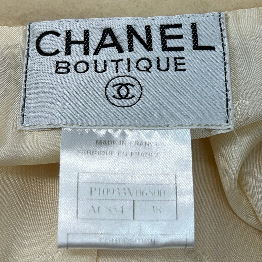 Chanel Jacket 38 M Ivory Long Sleeve Autumn Winter — view 3
