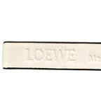 Loewe Belt White Dark Yellow Gold Reversible Anagram Leather