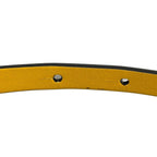 Loewe Belt White Dark Yellow Gold Reversible Anagram Leather