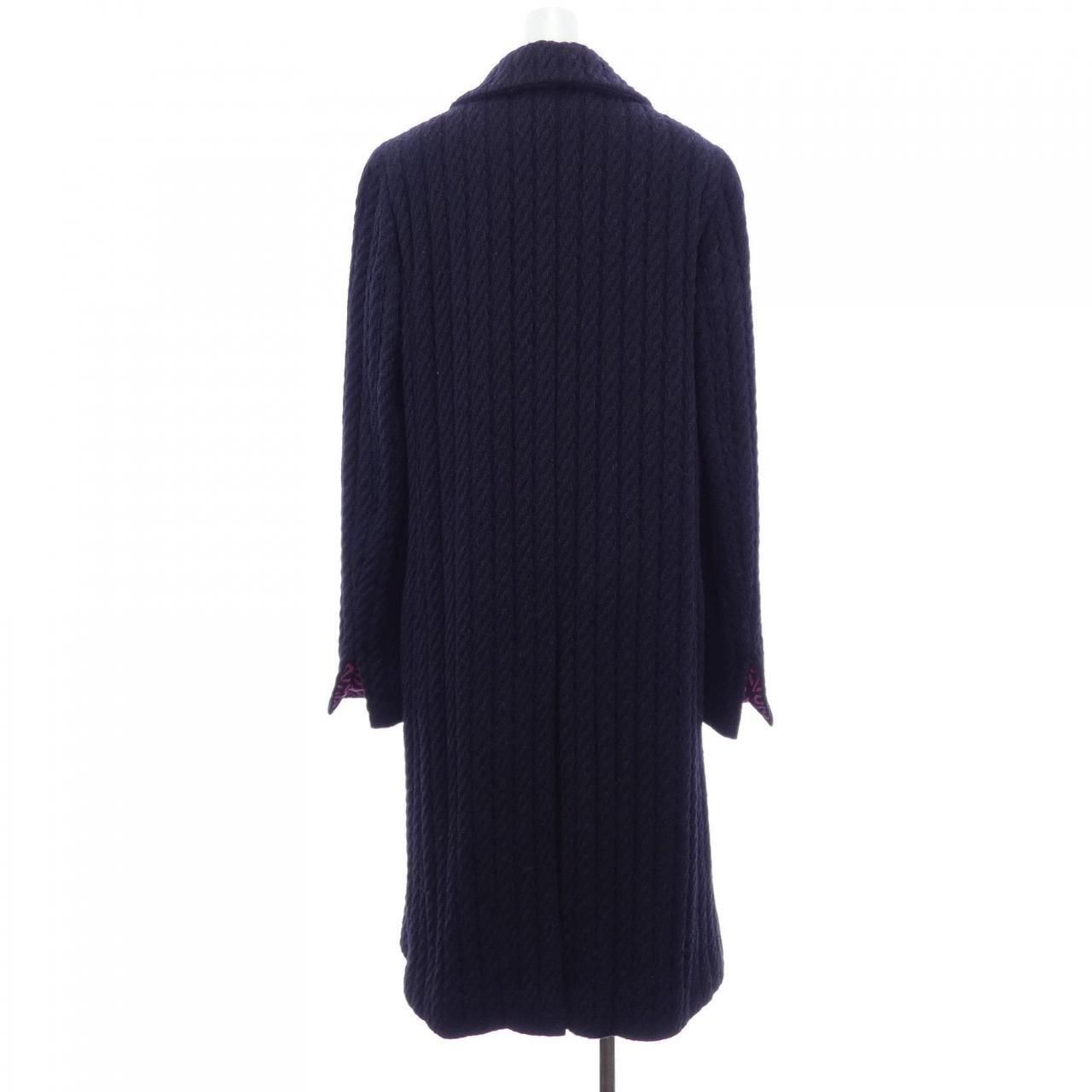 Chanel Vintage Coat Navy — view 2