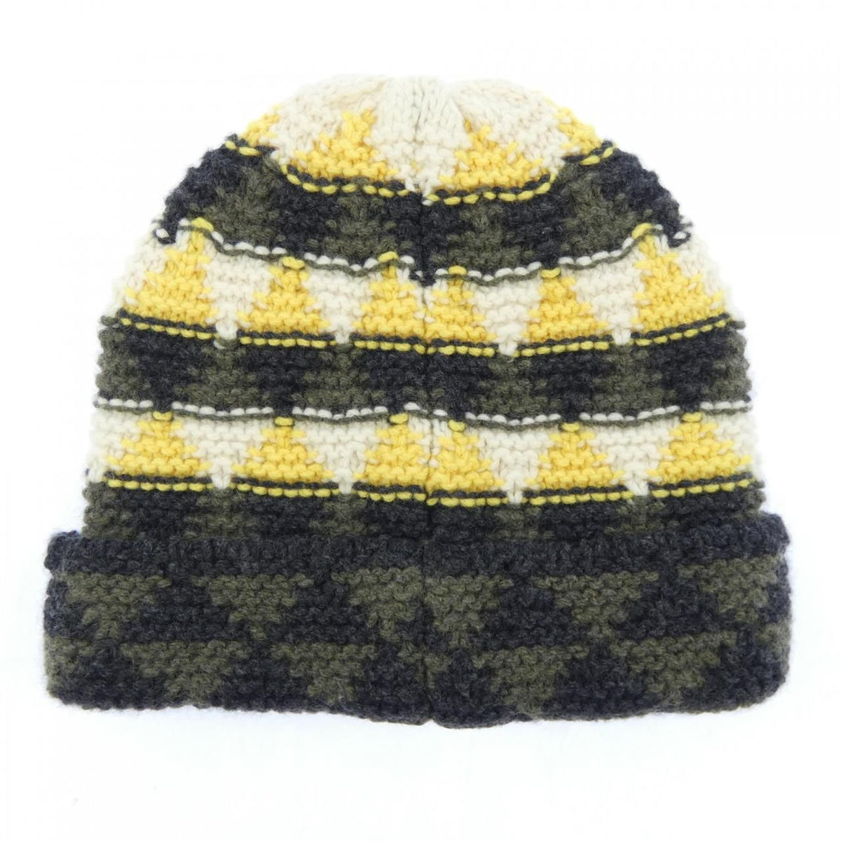 Prada Triangle Logo Knit Cap — view 2