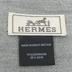 Hermes Stole Scarf Gray