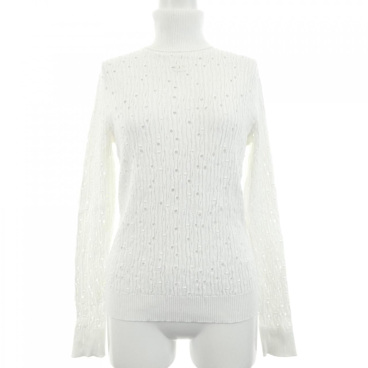 Chanel Knit Sweater White
