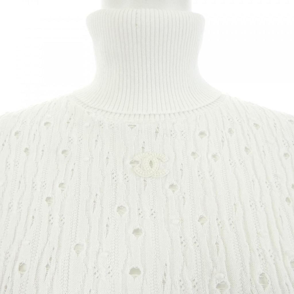 Chanel Knit Sweater White — view 6