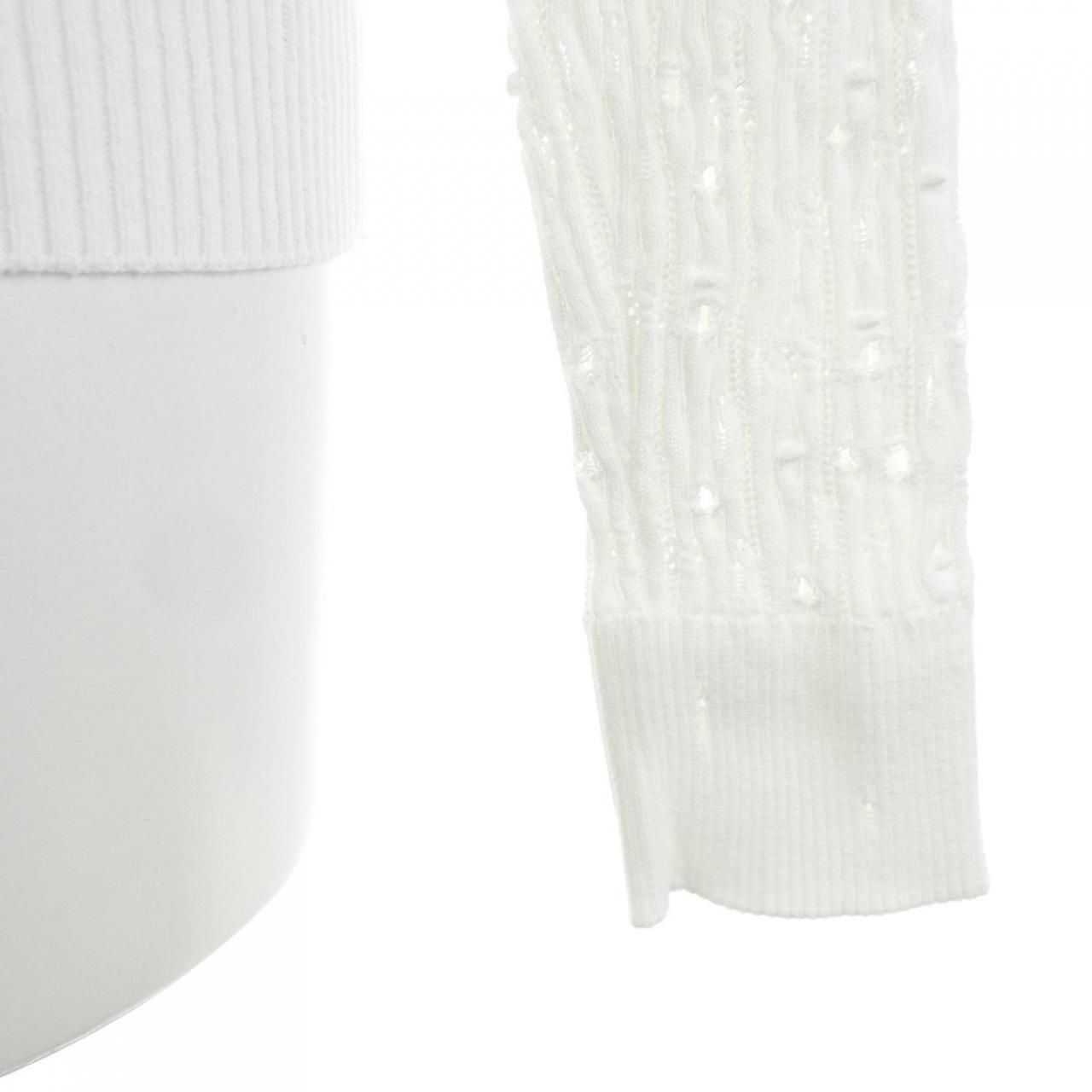 Chanel Knit Sweater White — view 7
