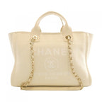 Chanel Deauville Line AS3257 Ivory Tote Bag